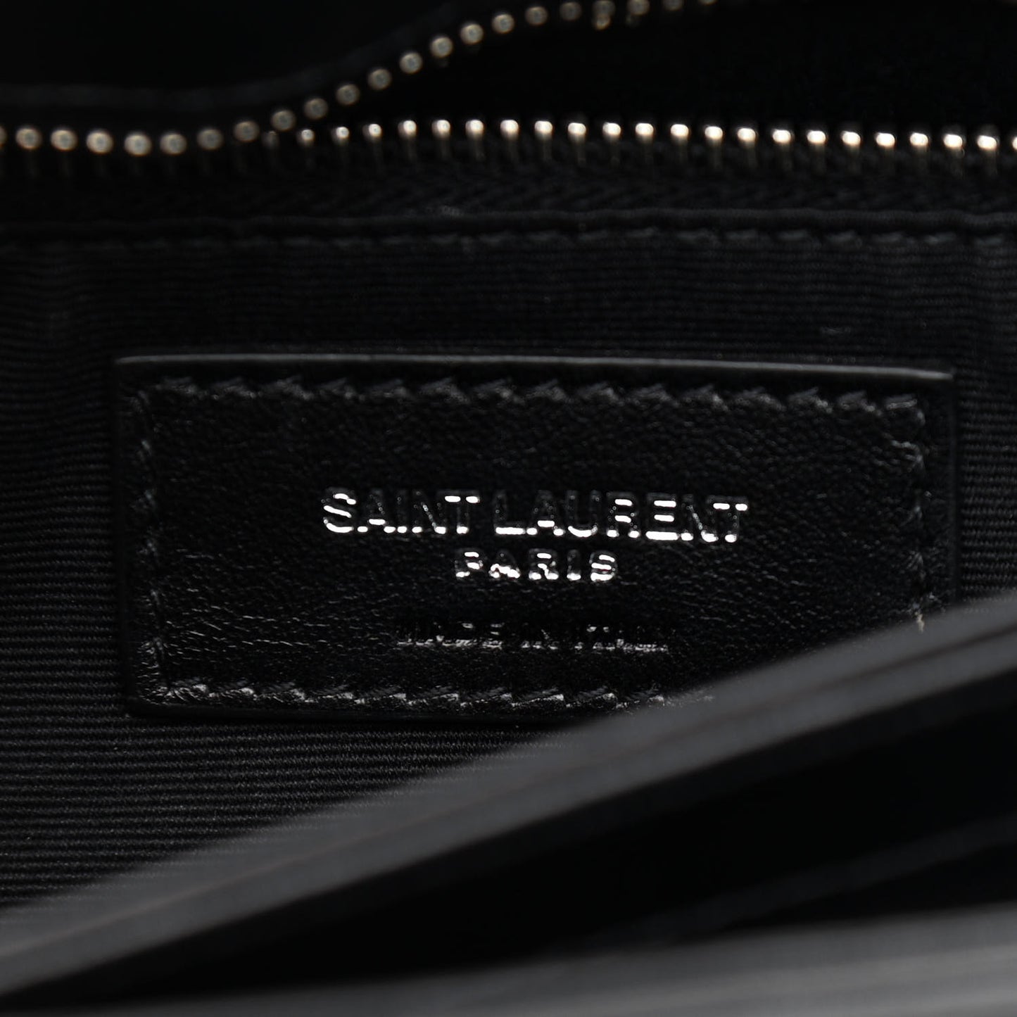 Calfskin Y Quilted Monogram Toy Loulou Crossbody Bag Black