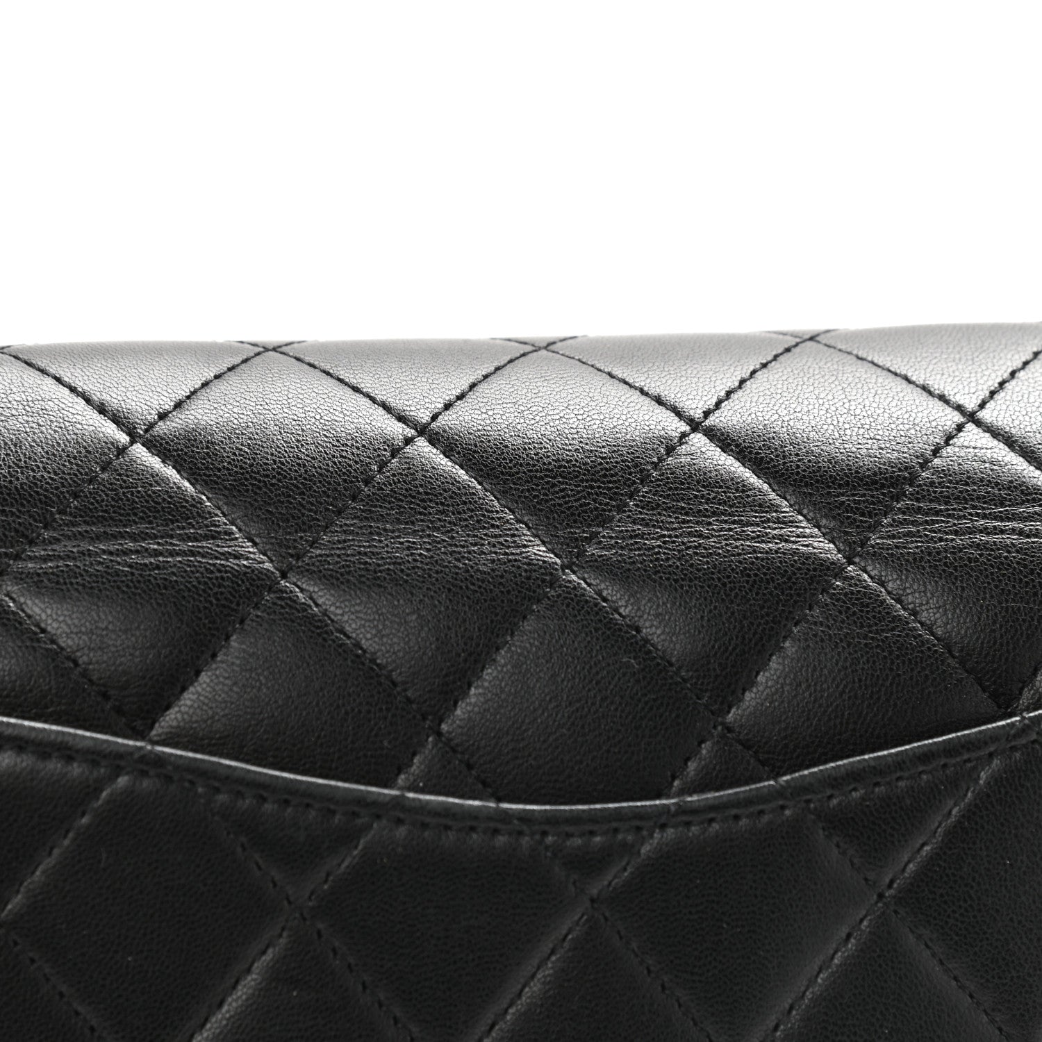 Chanel Lambskin Quilted Medium Double Flap Black 4 of 13