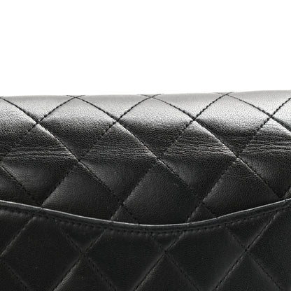 Chanel Lambskin Quilted Medium Double Flap Black 4 of 13