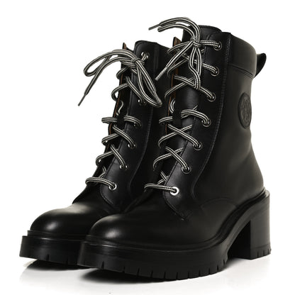Hermes Calfskin Bridge Ankle Boots 36 Black 3 of 12