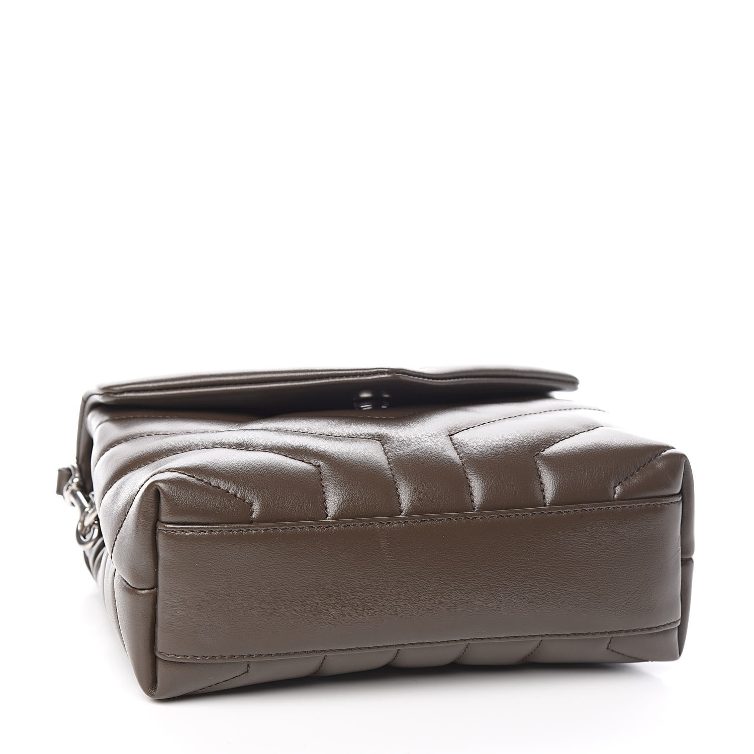Saint Laurent Calfskin Y Quilted Monogram Toy Loulou Crossbody Bag Faggio 4 of 10
