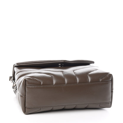 Saint Laurent Calfskin Y Quilted Monogram Toy Loulou Crossbody Bag Faggio 4 of 10