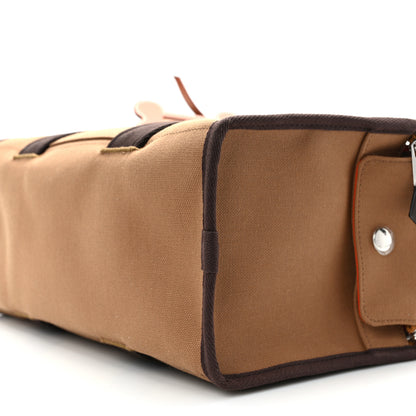 Hermes Polyamide Cotton Carrying Dog Bag Fauve Feu 12 of 13