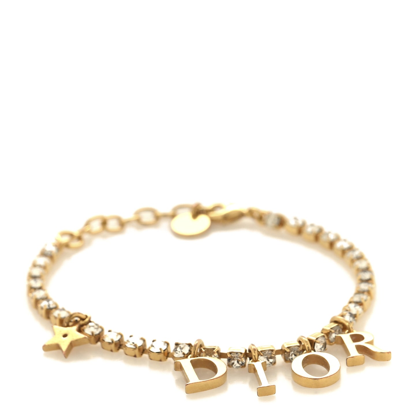 Metal Crystal Dio(r)evolution Star Bracelet Gold