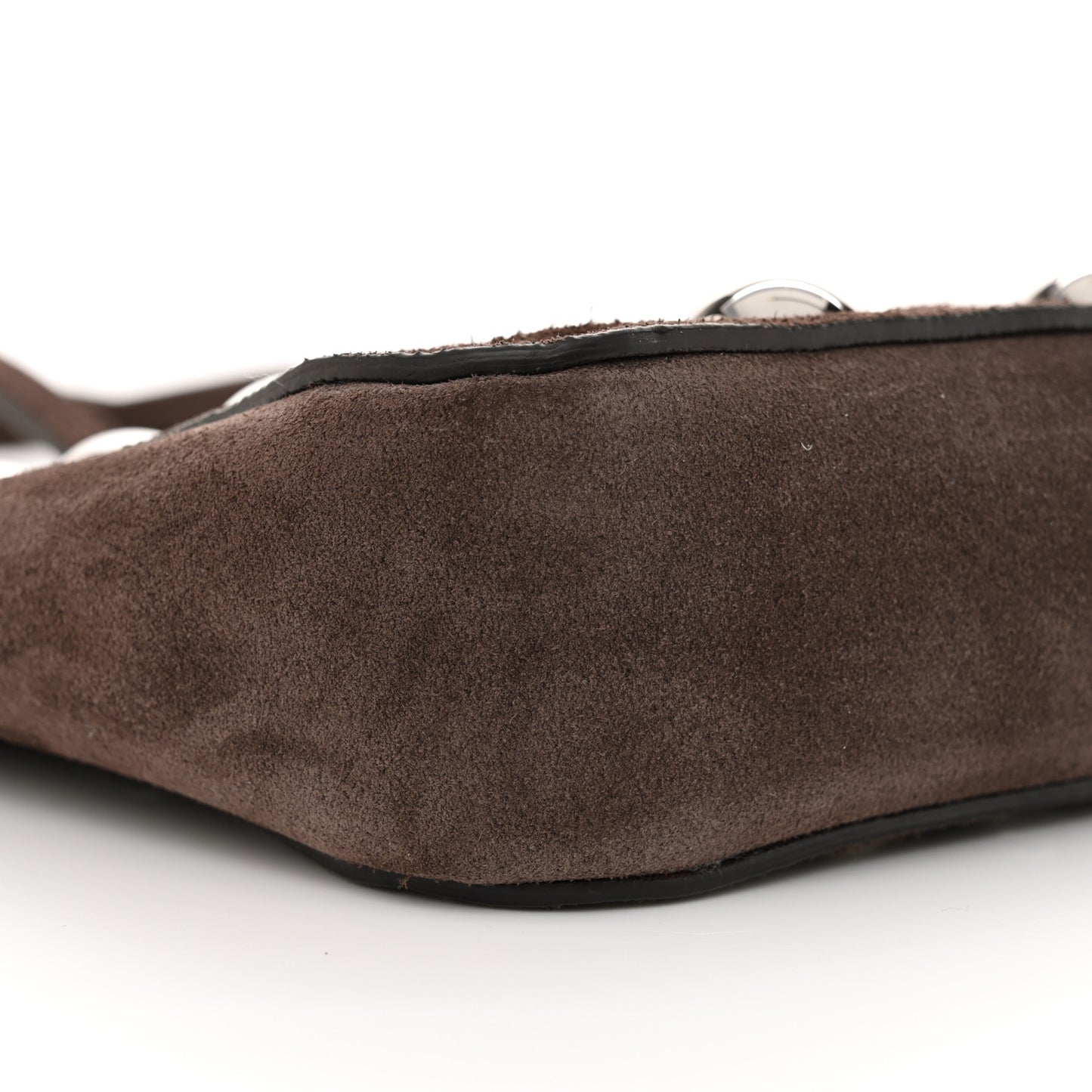 Suede Studded Mini Nellcote Shopping Tote Brown