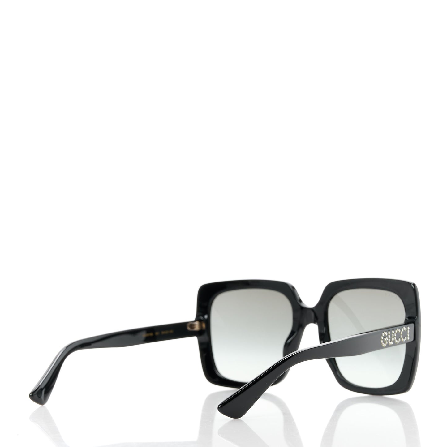 Crystal Square Frame GG Sunglasses GG0418S Black