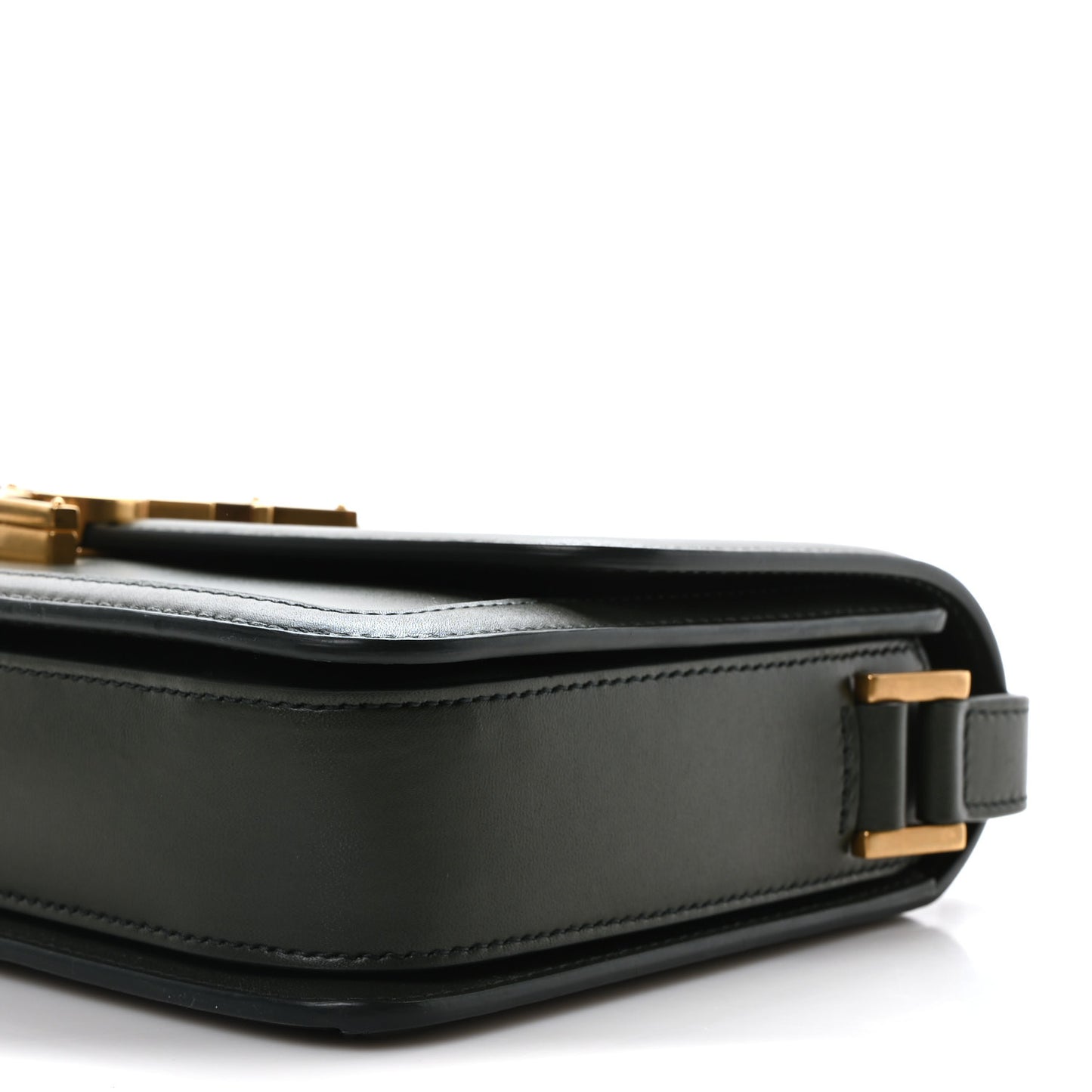 Box Calfskin Monogram Medium Solferino Satchel Vert Fonce