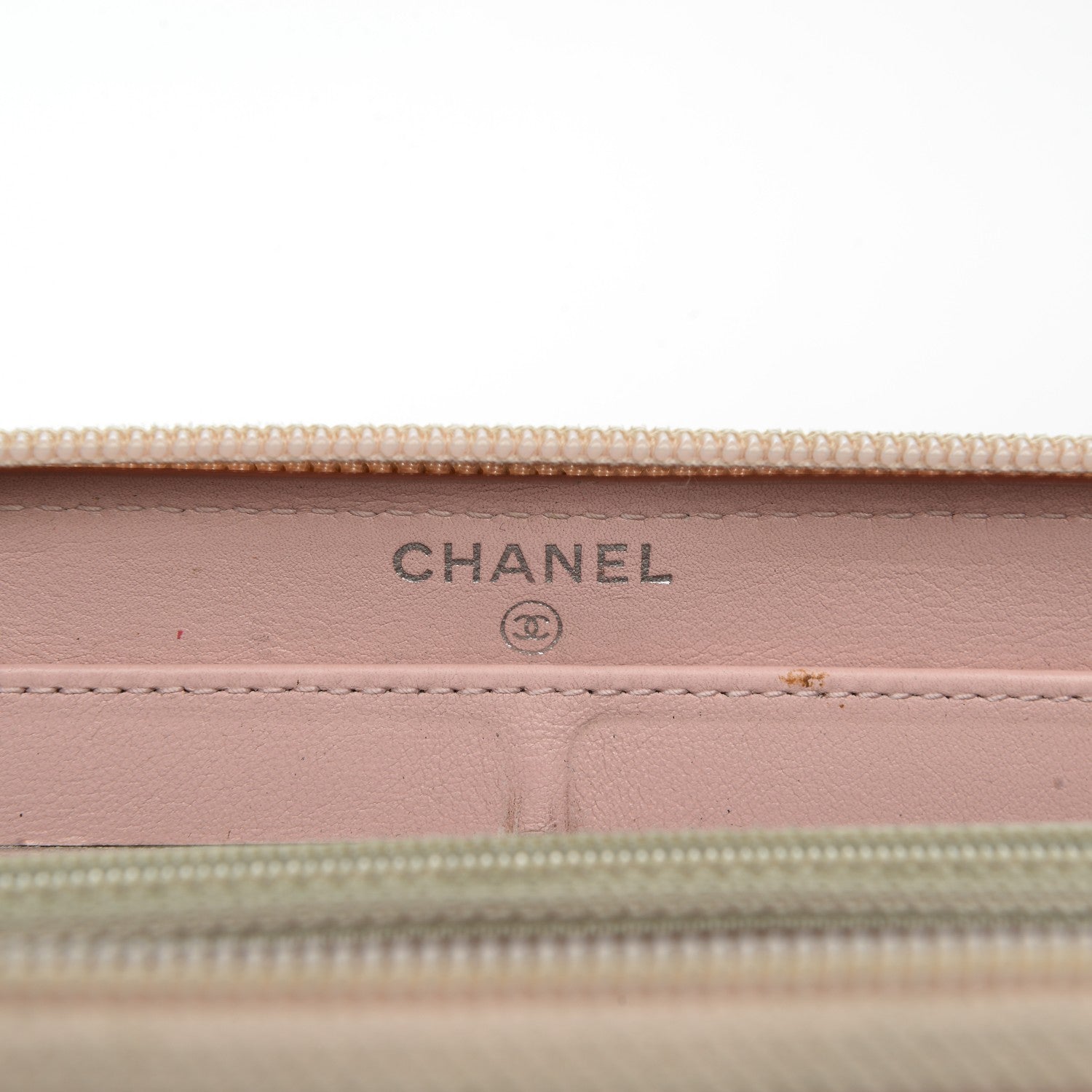 Chanel Caviar Large Timeless CC Zip Around Wallet Light Pink 6 of 13