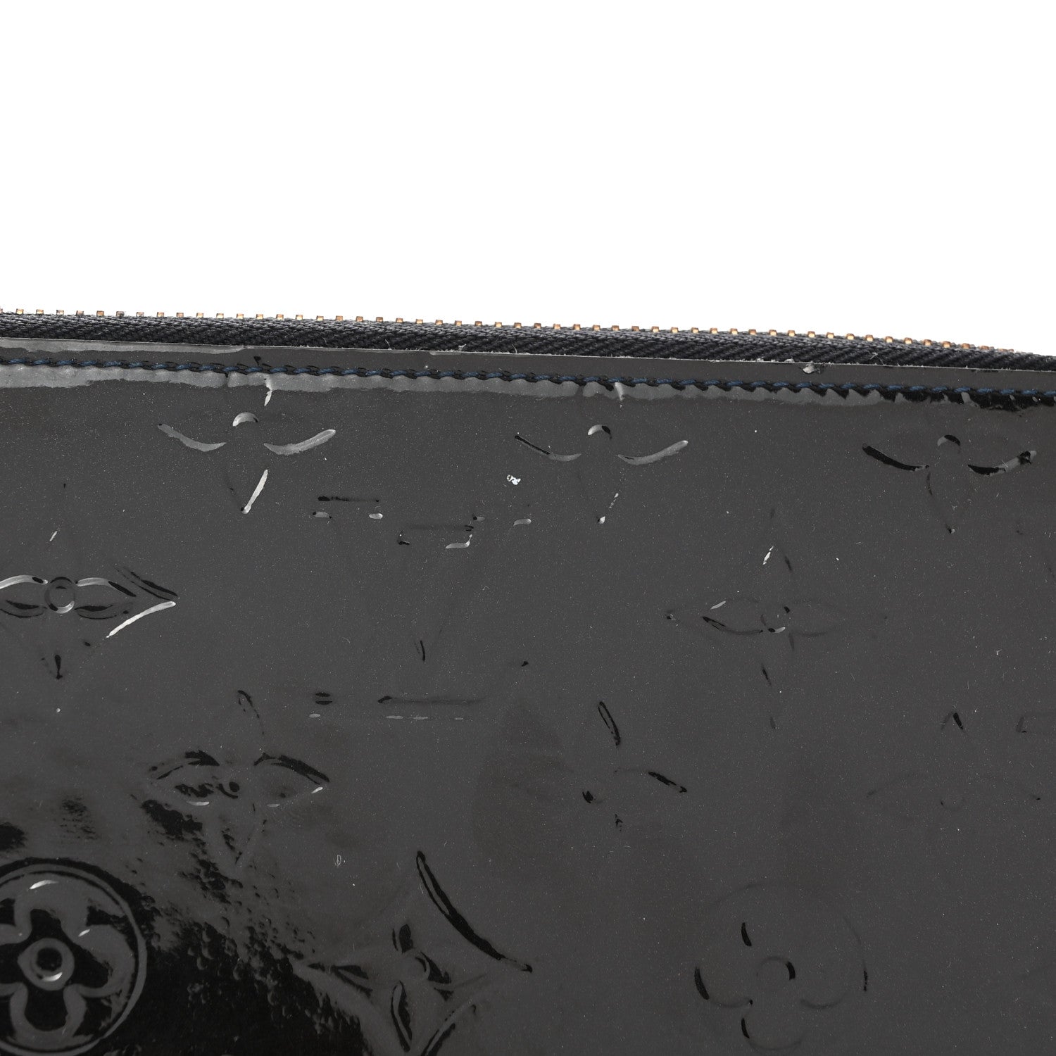Louis Vuitton Vernis Zippy Wallet Blue Infini 8 of 9