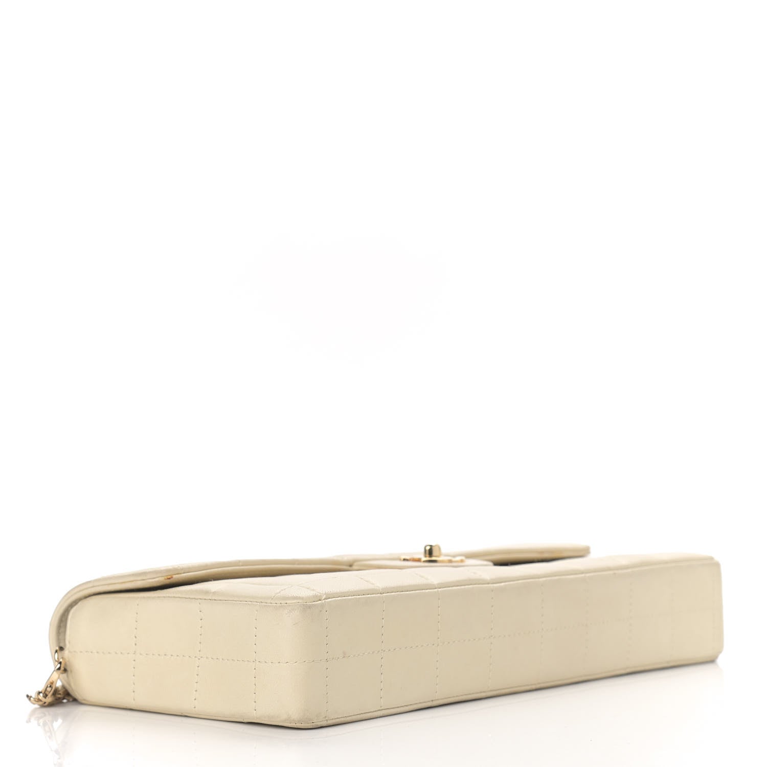 Chanel Lambskin East West Chocolate Bar Flap Ivory 15 of 17
