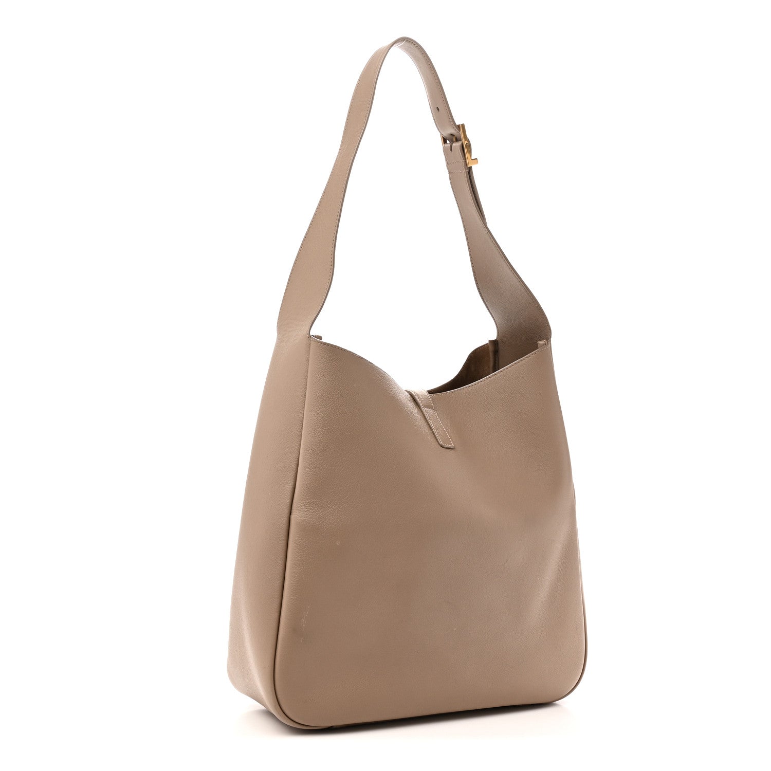 Saint Laurent Supple Calfskin Large Le 5 A 7 Soft Hobo Dusty Grey 3 of 9