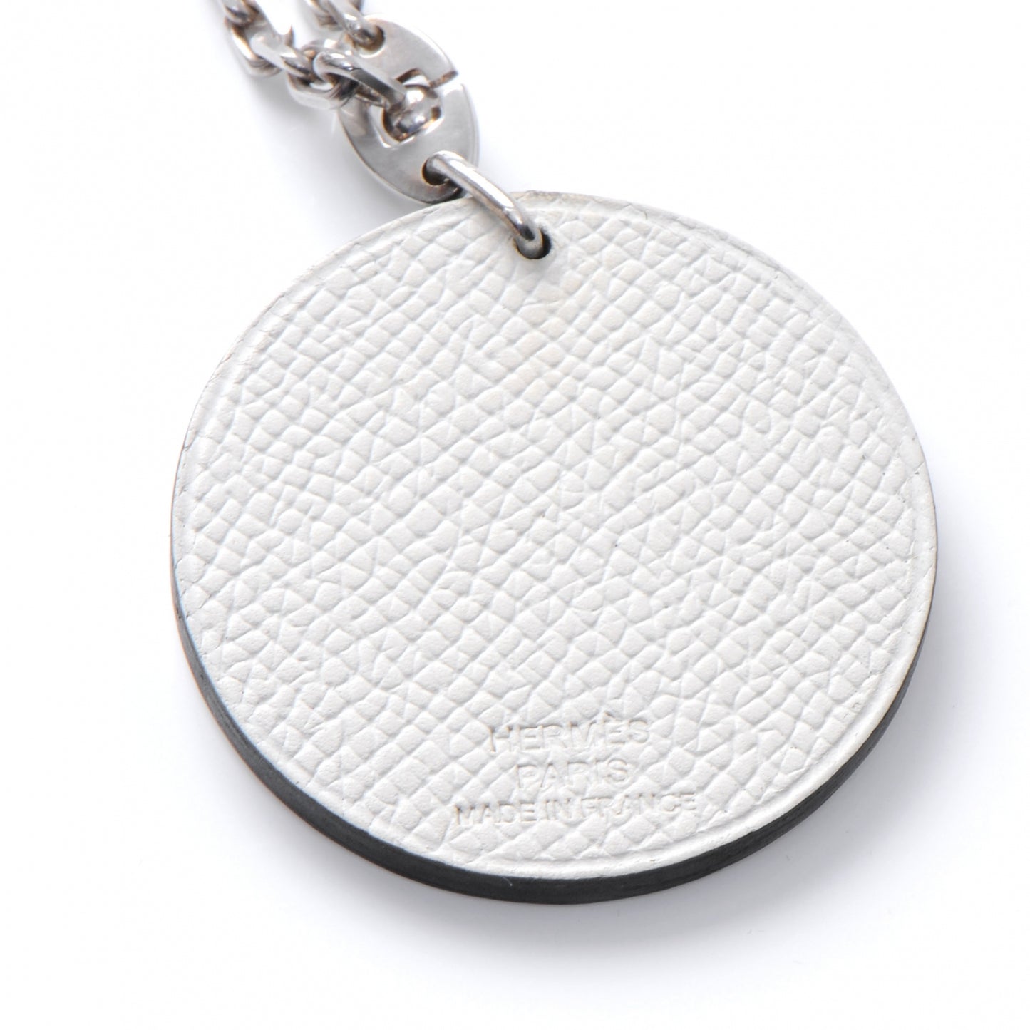 Epsom Panda Key Chain Bag Charm Noir and Blanc