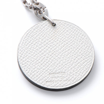 Hermes Epsom Panda Key Chain Bag Charm Noir and Blanc 4 of 6
