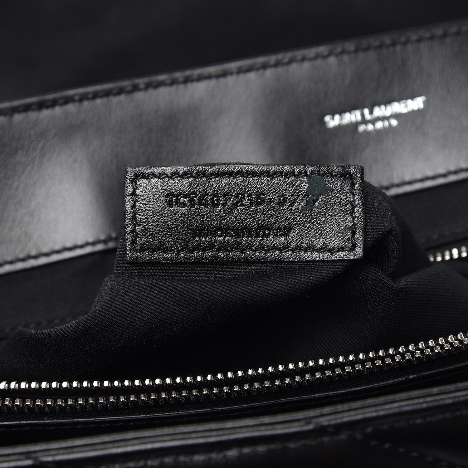 Saint Laurent Calfskin Y Quilted Monogram Large Loulou Chain Satchel Black 8 of 10