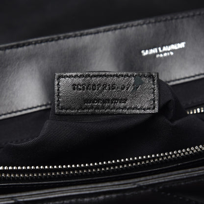 Saint Laurent Calfskin Y Quilted Monogram Large Loulou Chain Satchel Black 8 of 10