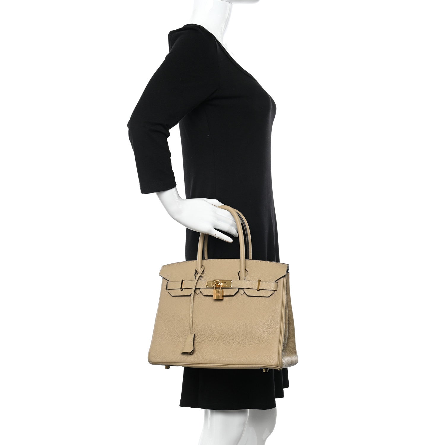 Hermes Taurillon Clemence Birkin 30 Trench 2 of 11