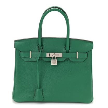 Hermes Togo Verso Birkin 30 Vert Vertigo Vert Fonce 1 of 13