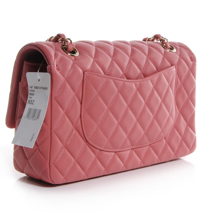 Chanel Lambskin Quilted Valentine Charms Medium Single Flap Pink 4 of 10