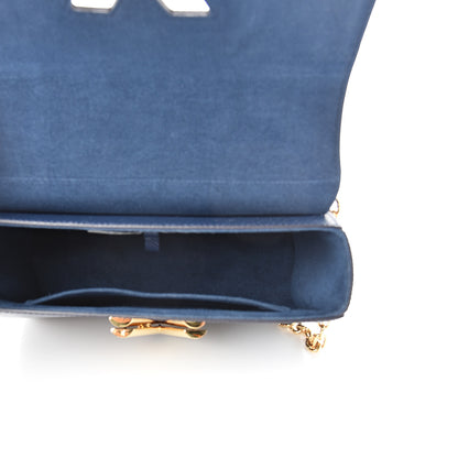 Louis Vuitton Epi Twist Shoulder Bag MM Indigo 4 of 14