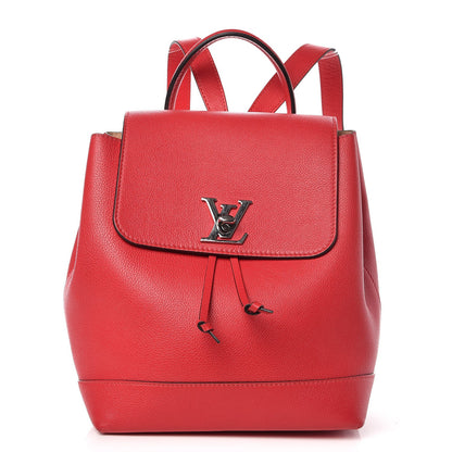 Louis Vuitton Soft Calfskin Lockme Backpack Poppy 1 of 6