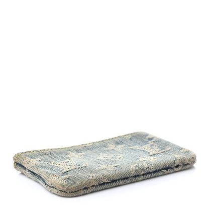 Louis Vuitton Monogram Denim Key Pouch Blue 3 of 5