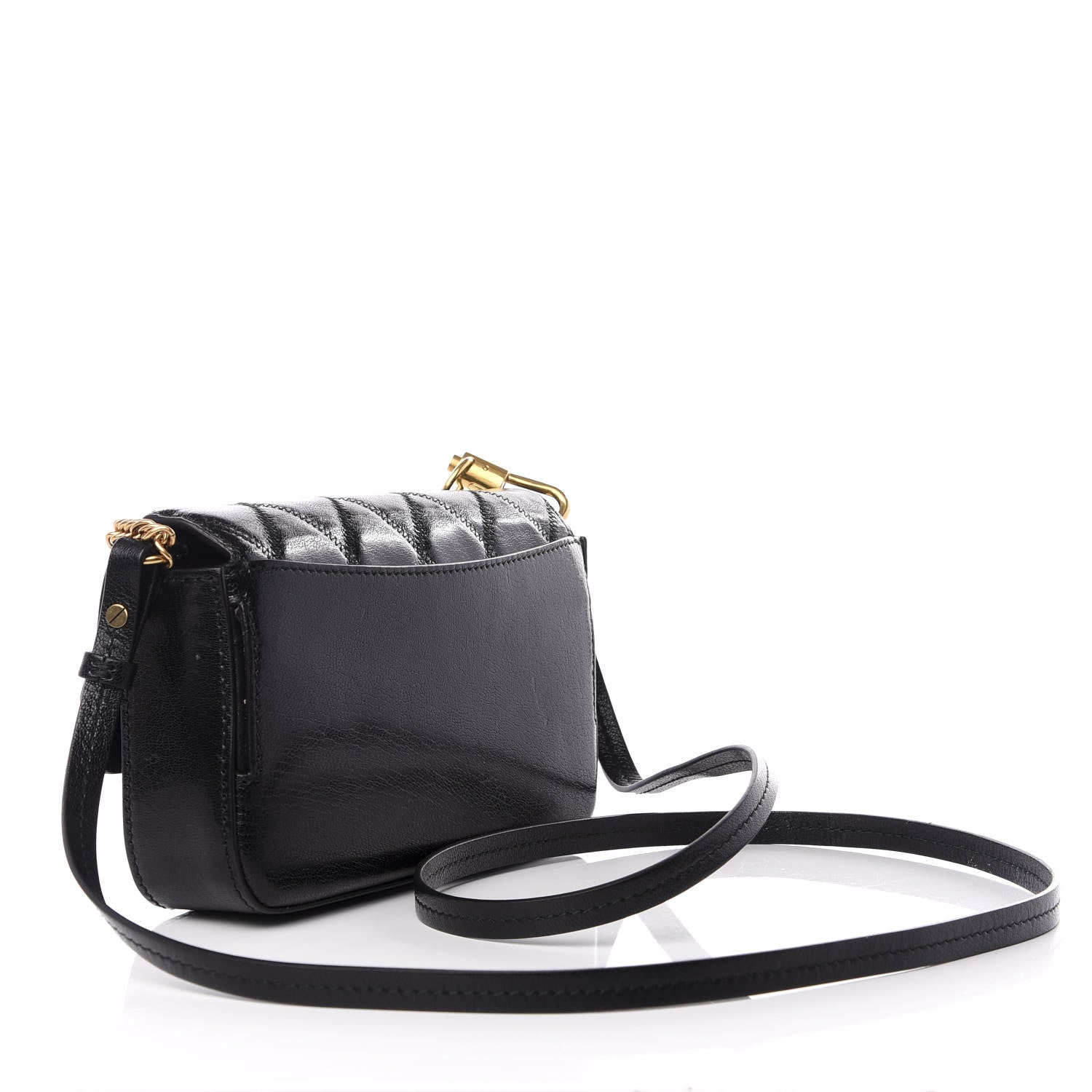 Givenchy Goatskin Quilted GV3 Mini Pocket Convertible Bag Black 2 of 8