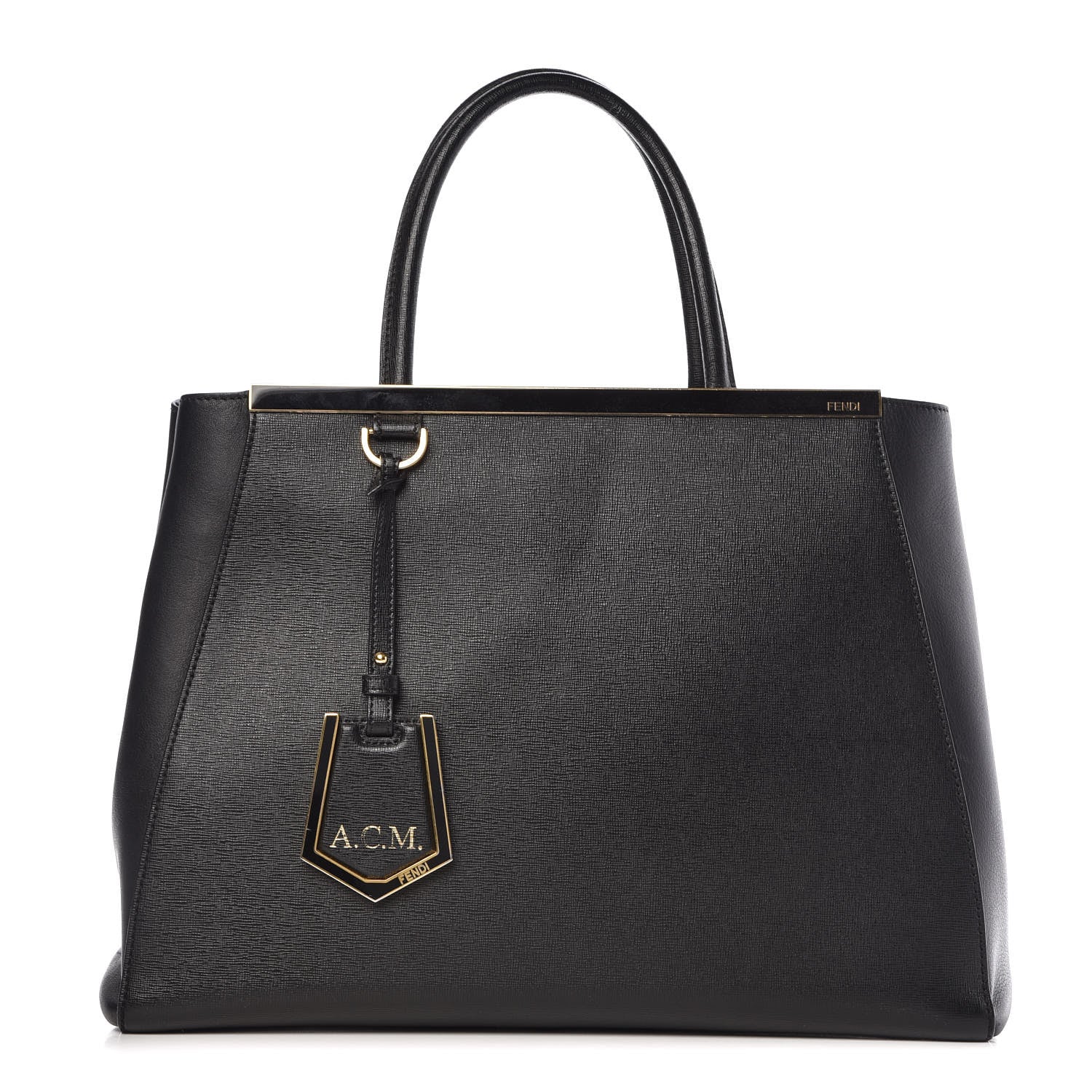 Fendi Vitello Elite Regular 2Jours Tote Black 1 of 18
