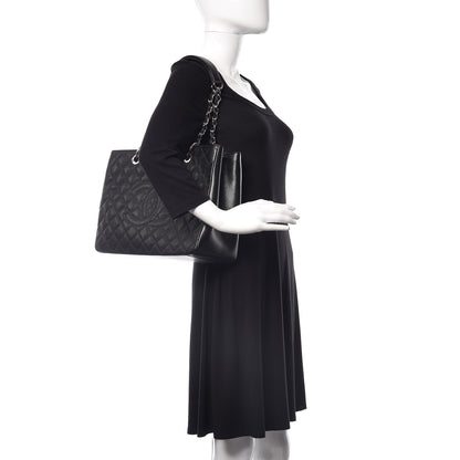 Chanel Caviar Quilted Grand Shopping Tote GST Black 2 of 12