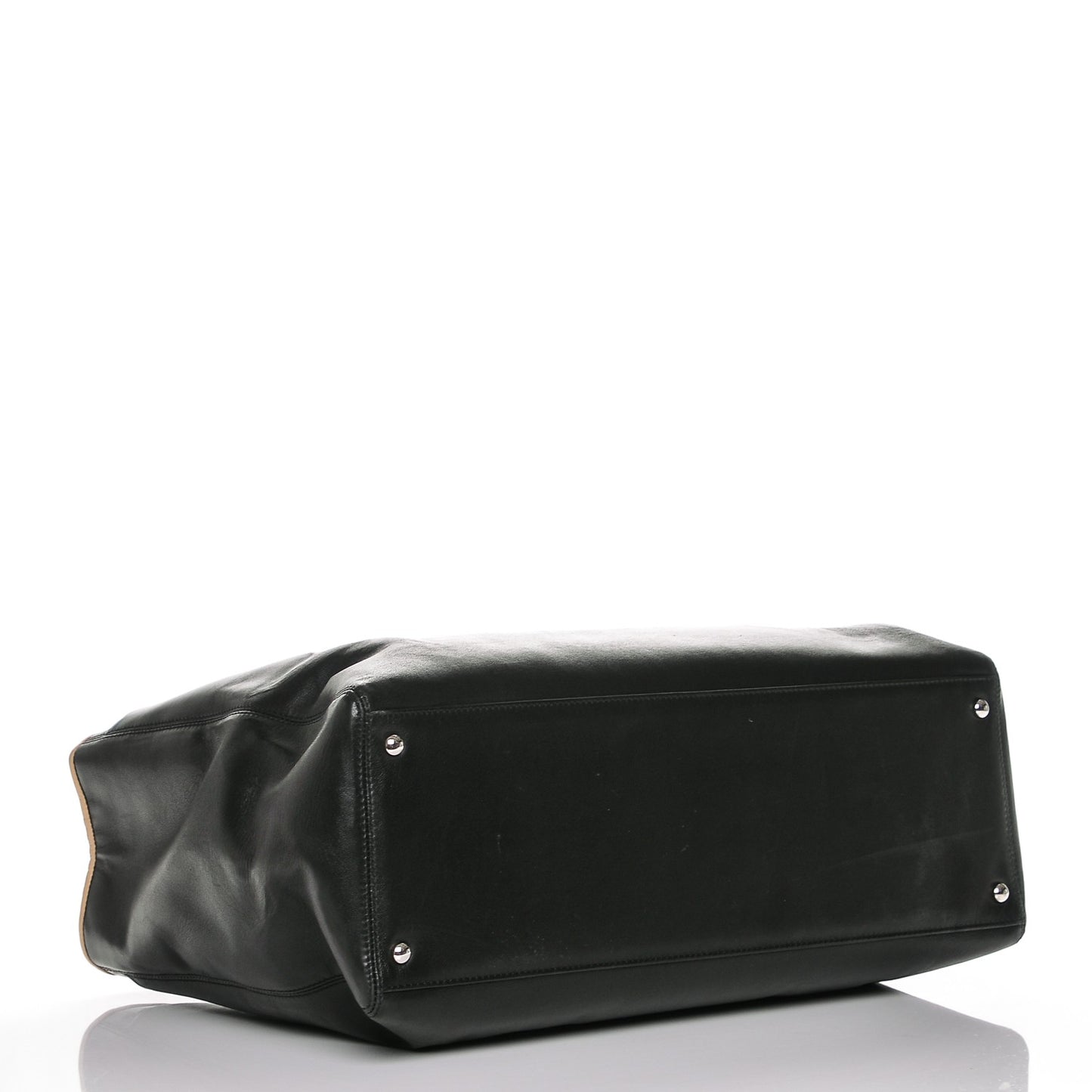 Lambskin Executive Cerf Shopper Tote Black