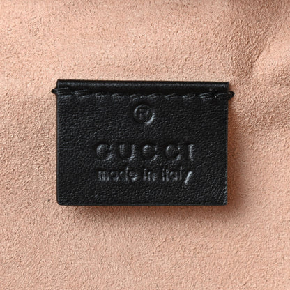 Gucci Calfskin Matelasse Mini GG Marmont Round Backpack Black 7 of 8