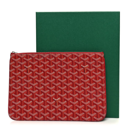 Goyard Goyardine Senat Pochette MM Red 10 of 10