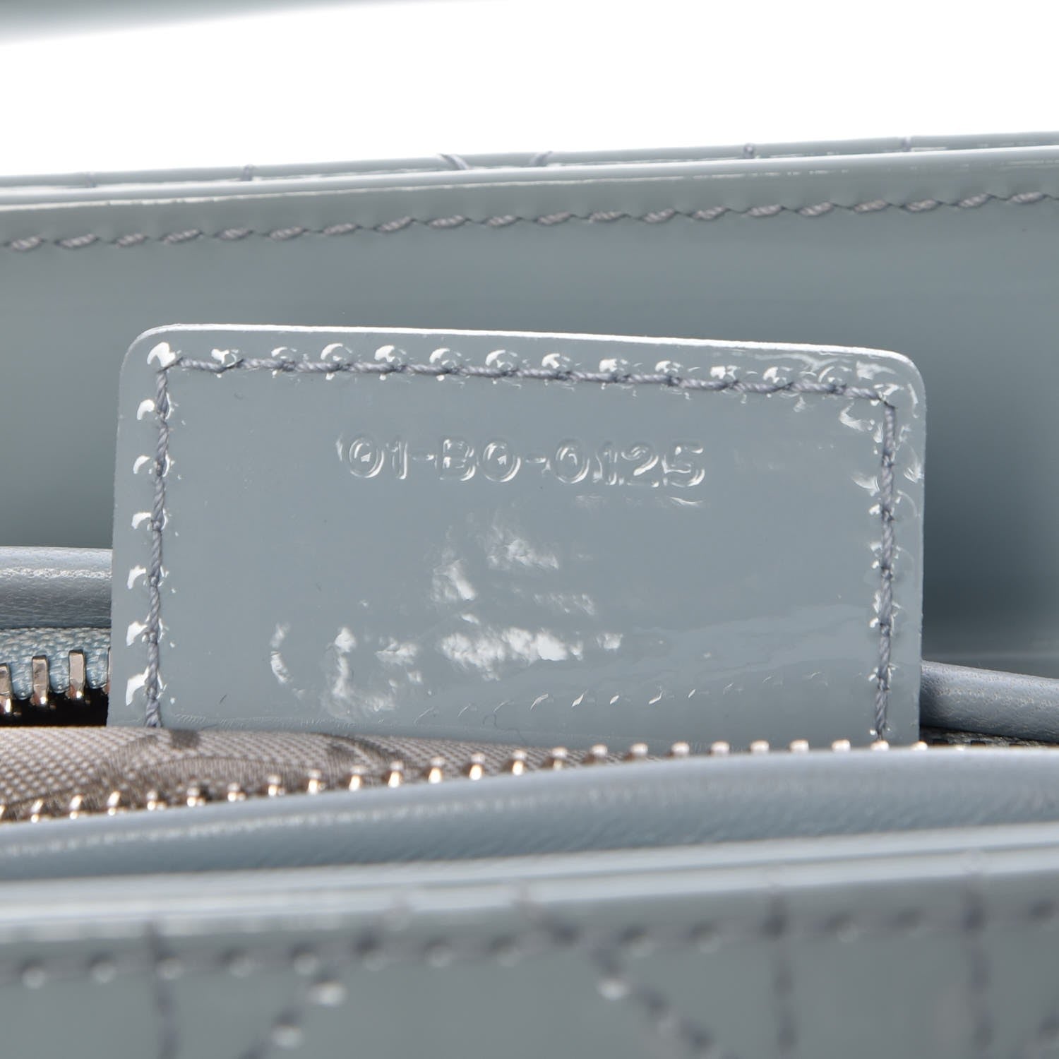 Christian Dior Patent Cannage Medium Lady Dior Light Blue 9 of 9