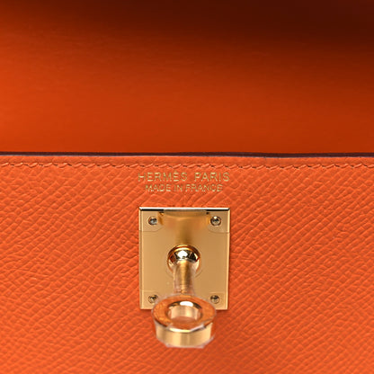 Hermes Epsom Mini Kelly Sellier 20 Orange 9 of 25