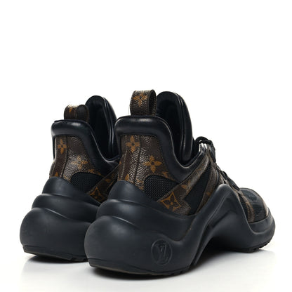 Louis Vuitton Calfskin Patent Monogram LV Archlight Sneakers 39.5 Black 4 of 8