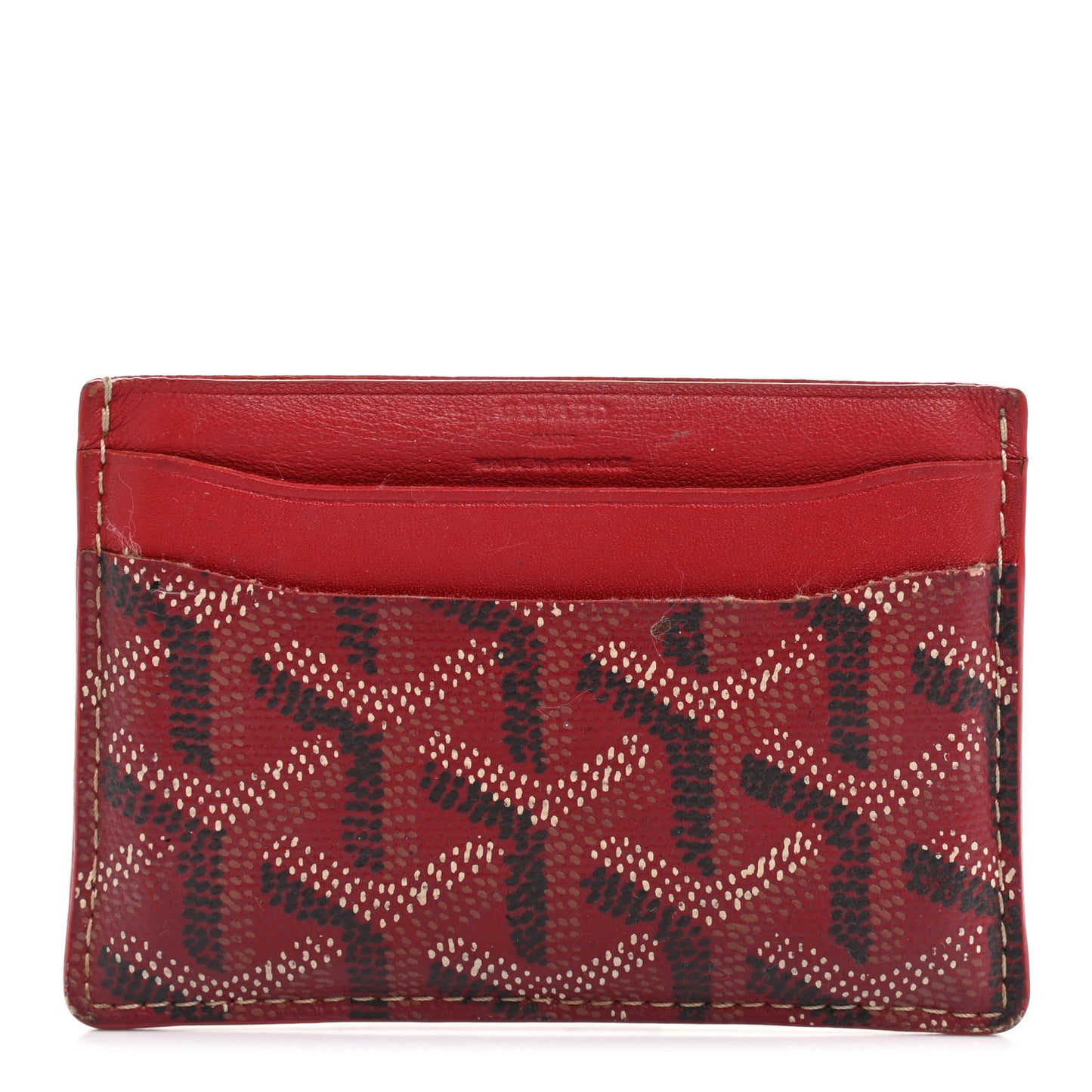 Goyardine Saint Sulpice Card Holder Red