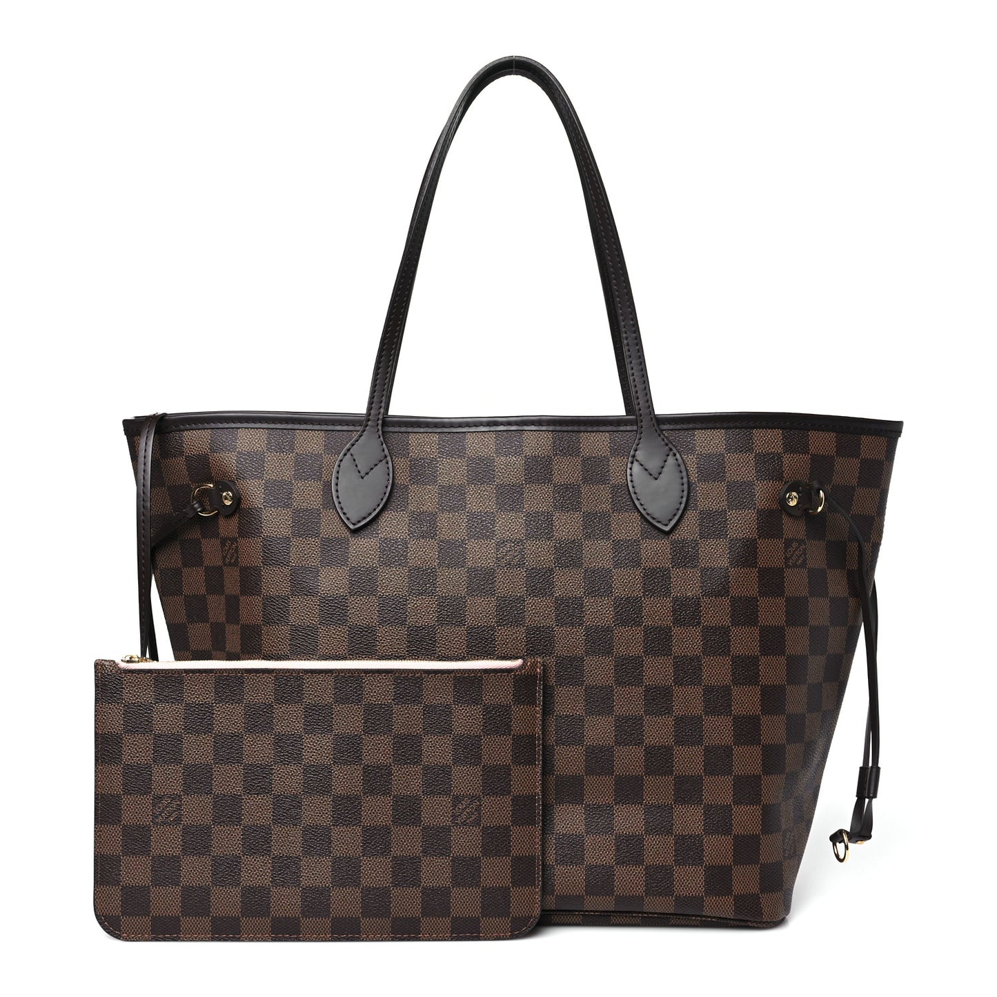 Damier Ebene Neo Neverfull MM Rose Ballerine