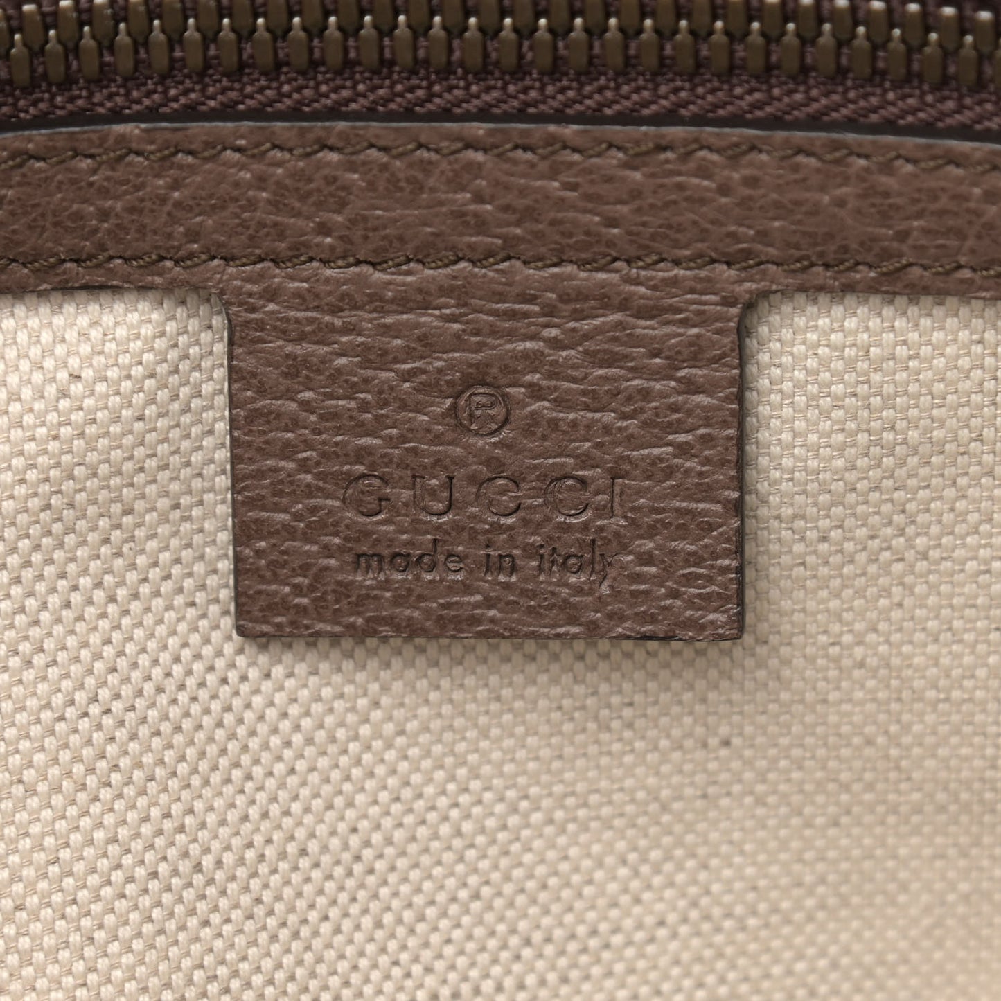 GG Supreme Monogram Web Medium Ophidia Messenger Bag Brown
