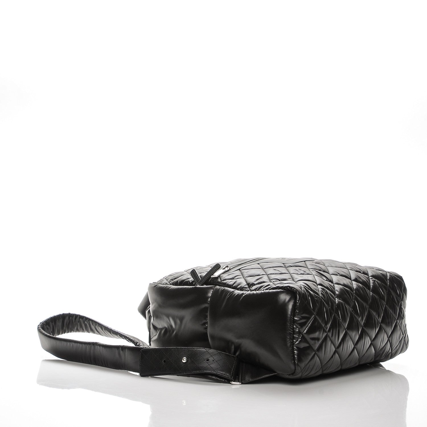 Chanel Nylon Quilted Coco Cocoon Backpack Black 4 of 8