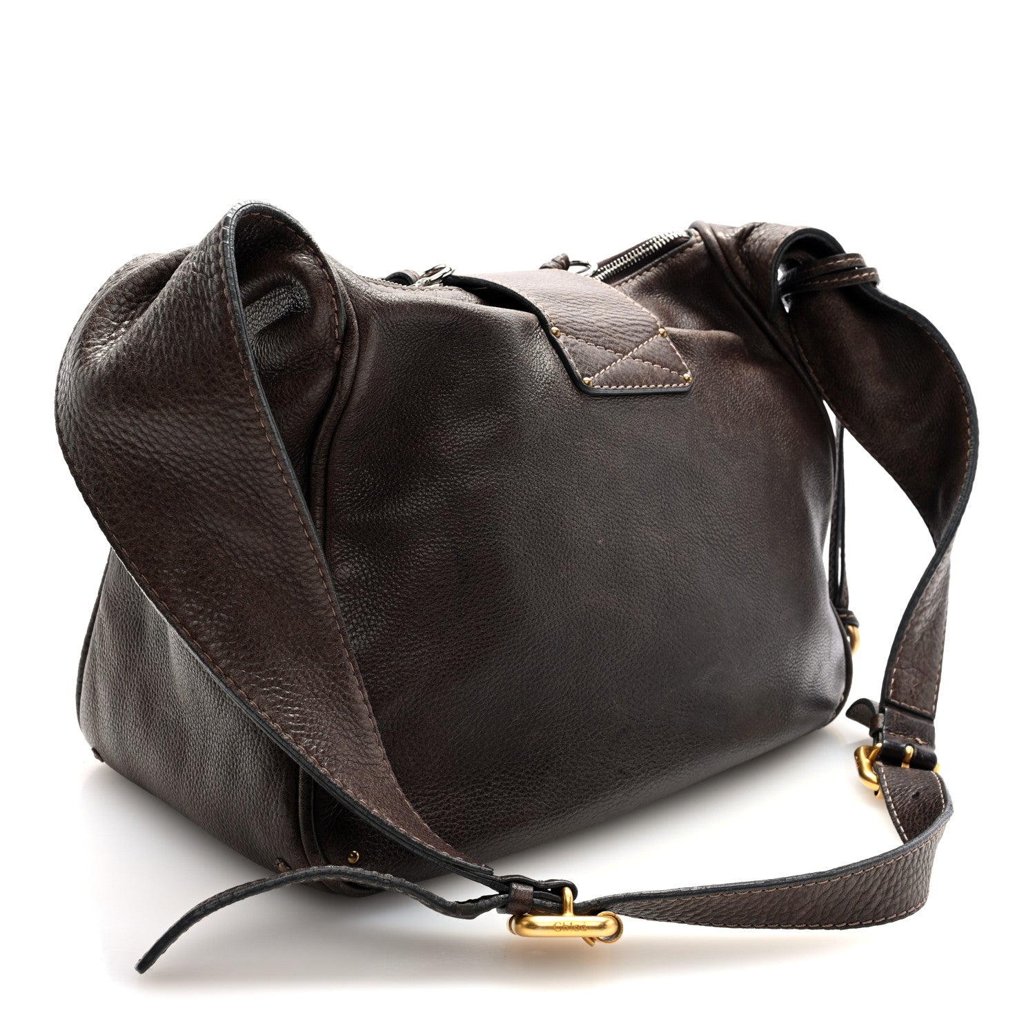 Chloe Calfskin Paddington Hobo Brown 3 of 9