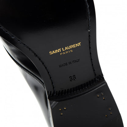 Saint Laurent Patent Calfskin Montaigne 25 Uniform 38 Black 9 of 11