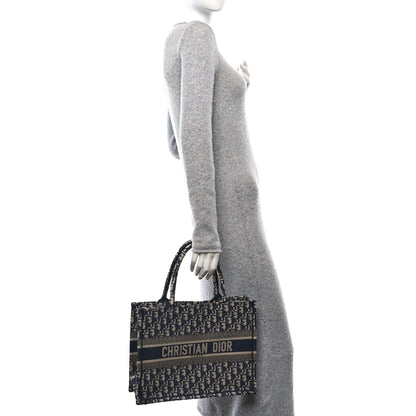 Christian Dior Oblique Medium Book Tote Blue Multicolor 2 of 12