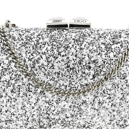 Jimmy Choo Glitter Celeste Clutch Silver 7 of 9