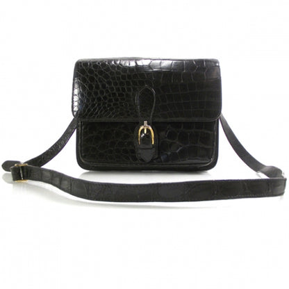 Gucci Vintage Crocodile Shoulder Bag Black 1 of 10