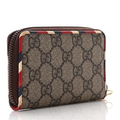 Gucci GG Supreme Monogram Night Courrier Embroidered Zip Around Card Case 3 of 6