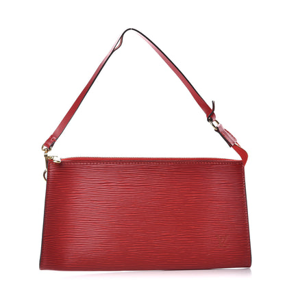 Louis Vuitton Epi Pochette Accessories 24 Rouge 1 of 9