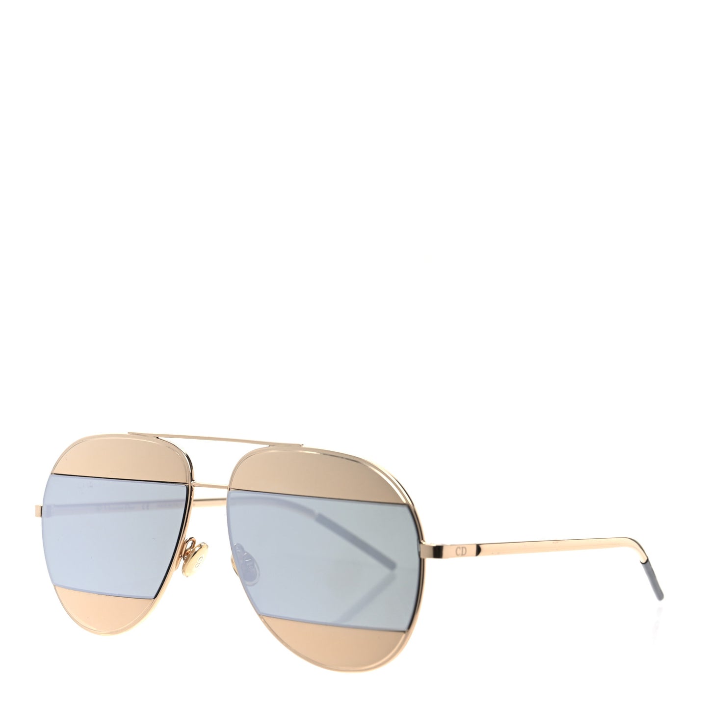 Split 1 Aviator Sunglasses Gold
