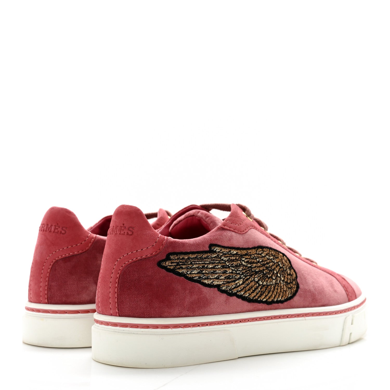 Hermes Velvet Womens Wing Sneakers 35.5 4 of 15