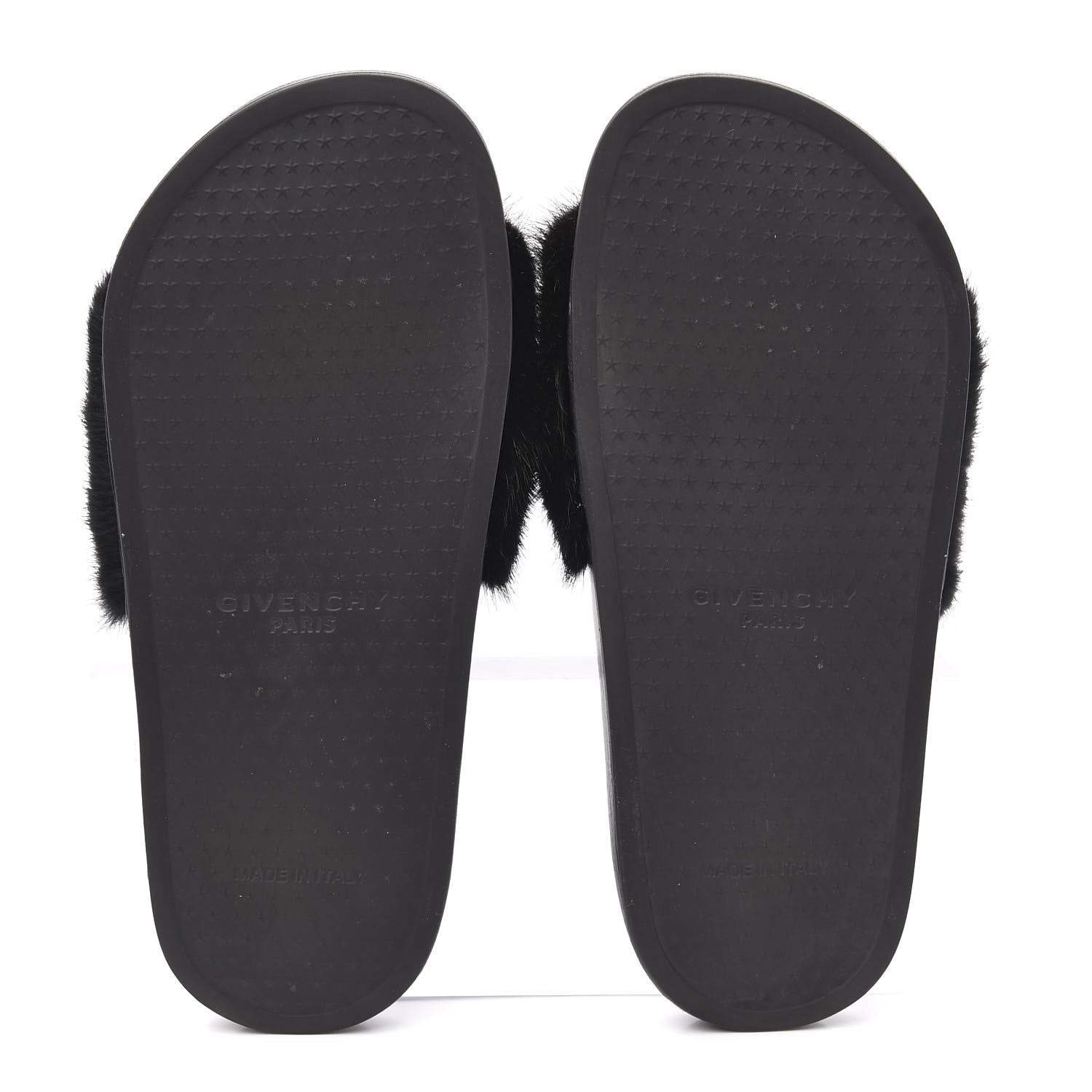 Givenchy Mink Rubber Slide Sandals 37 Black 5 of 8