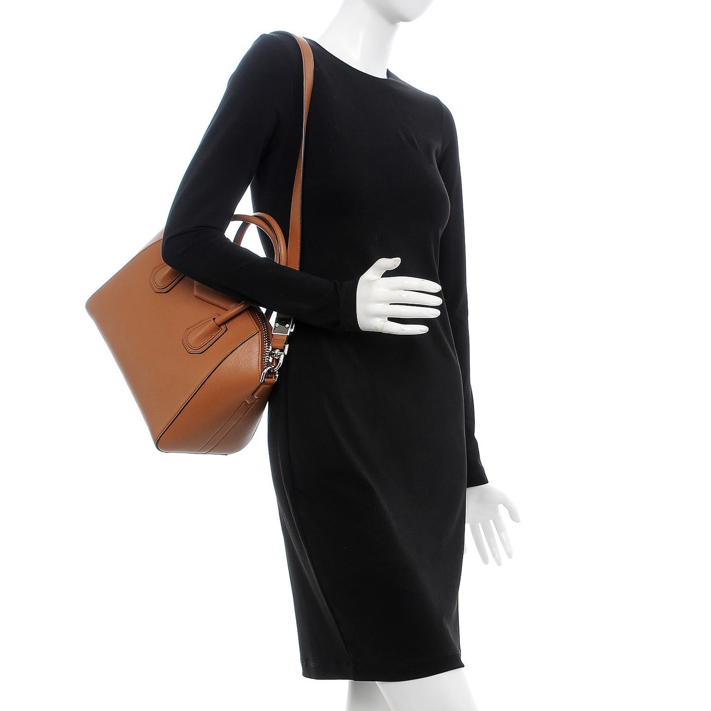 Sugar Goatskin Small Antigona Caramel