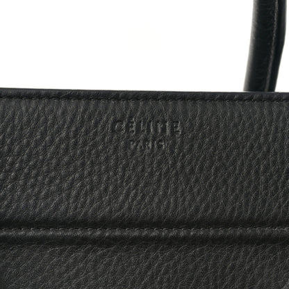 Celine Supple Calfskin Medium Phantom Luggage Black 6 of 9